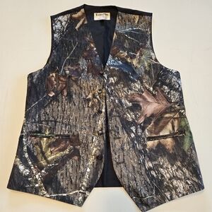 Hunting‎ Style Camo Formal Vest Mens Medium